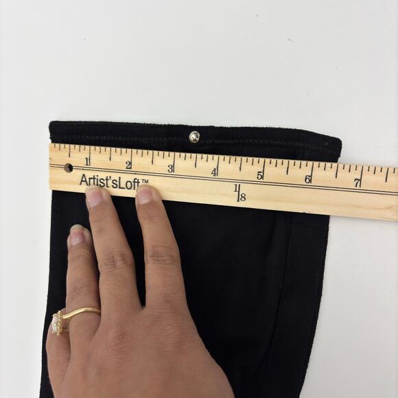 Guess Black Suede Knee High Stretchy Slouchy Stiletto Heel Boots Size 7.5 - Picture 3 of 11